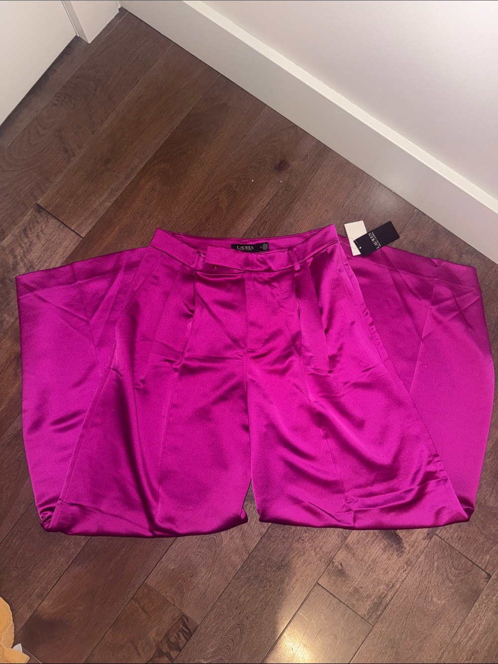 Lauren Ralph Lauren Fuchsia Pleated Skirt